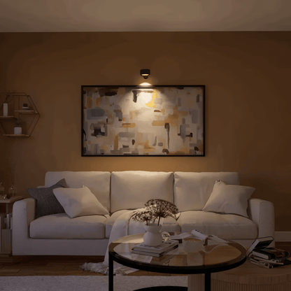 Bezprzewodowy kinkiet LED obrotowy 360° – lampa ścienna z dotykiem i USB