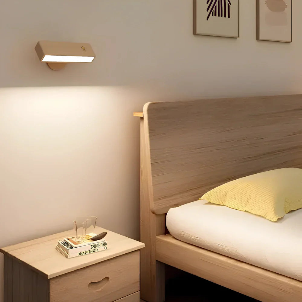 Obrotowa lampa ścienna LED 360° bezprzewodowa