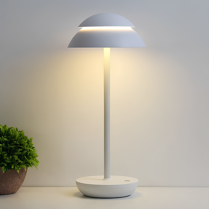 Bezprzewodowa aluminiowa lampa stołowa z dotykowym ściemniaczem