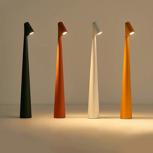 Bezprzewodowa lampa stołowa LED – skandynawski design z funkcją dotykową