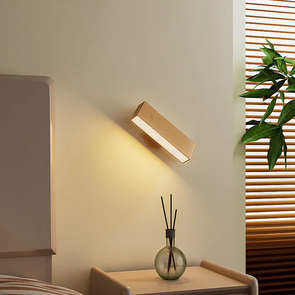 Obrotowa lampa ścienna LED 360° bezprzewodowa