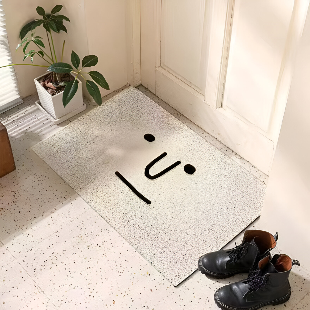 Antypoślizgowa wycieraczka PVC ze smiley 40 × 60 cm