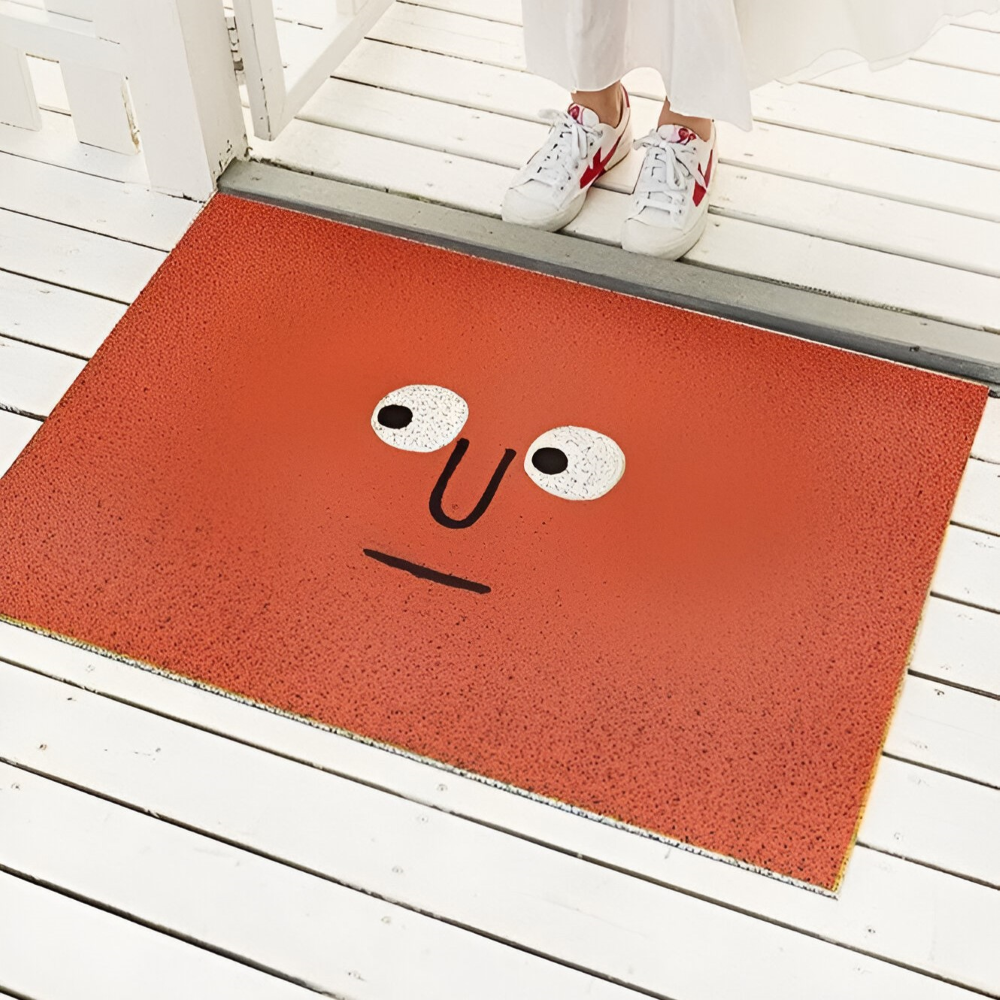 Antypoślizgowa wycieraczka PVC ze smiley 40 × 60 cm