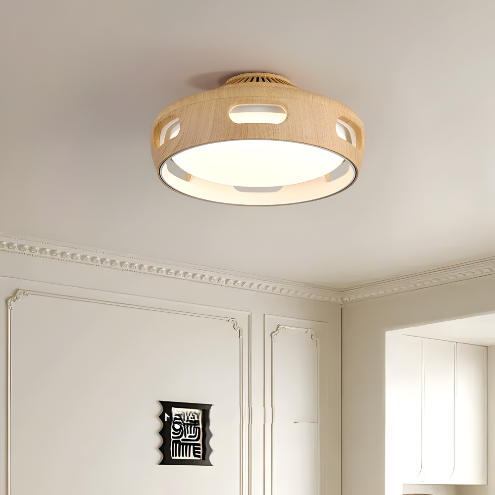 Bezłopatkowy wentylator sufitowy LED z pilotem