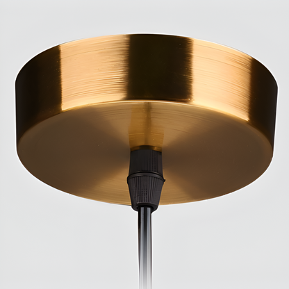 Szklana lampa wisząca LED do jadalni i salonu
