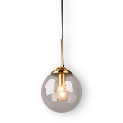 Szklana lampa wisząca LED do jadalni i salonu