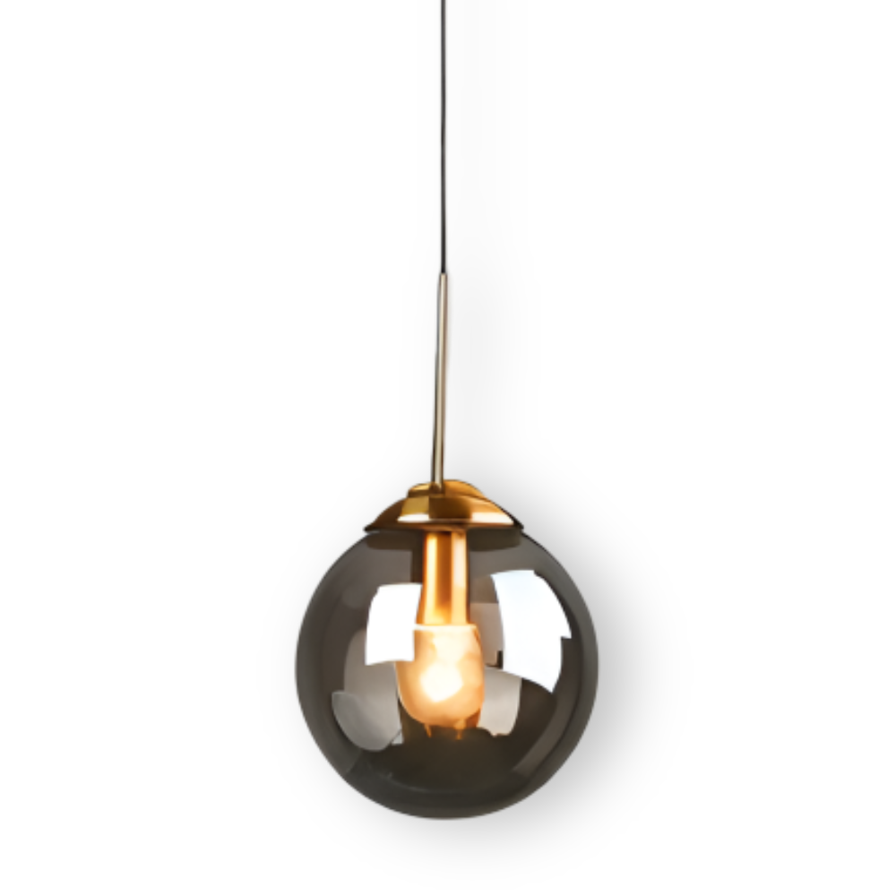 Szklana lampa wisząca LED do jadalni i salonu