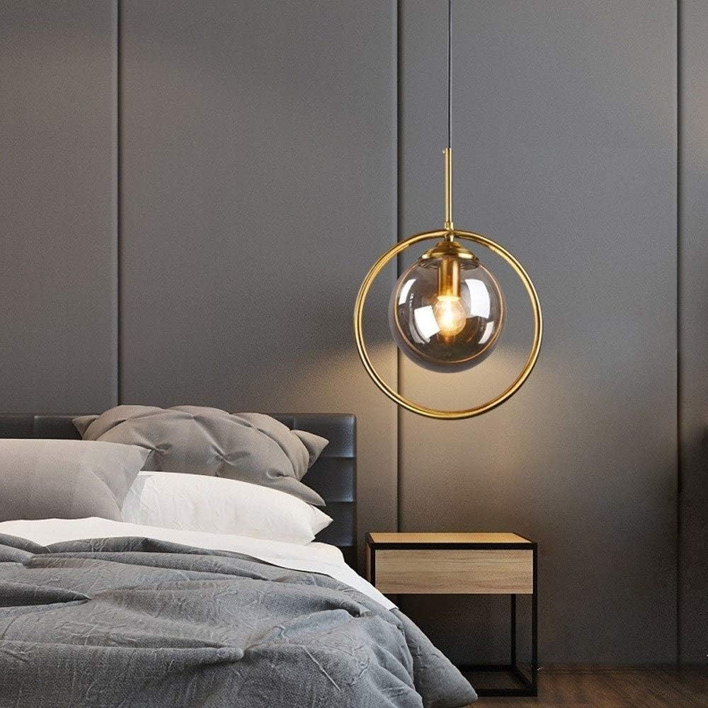 Szklana lampa wisząca LED do jadalni i salonu