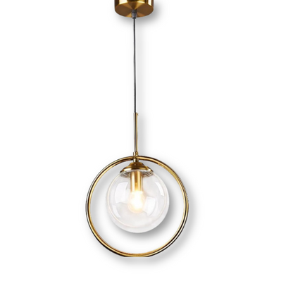 Szklana lampa wisząca LED do jadalni i salonu