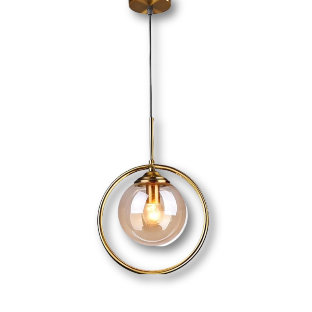Szklana lampa wisząca LED do jadalni i salonu