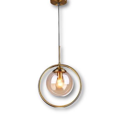 Szklana lampa wisząca LED do jadalni i salonu