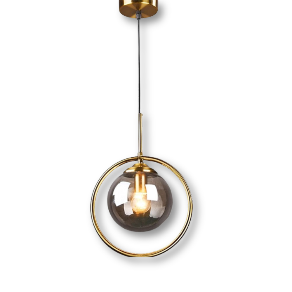 Szklana lampa wisząca LED do jadalni i salonu