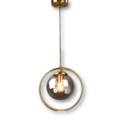 Szklana lampa wisząca LED do jadalni i salonu