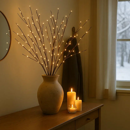 Dekoracyjne gałązki LED 68 cm z ciepłym światłem 120 LED