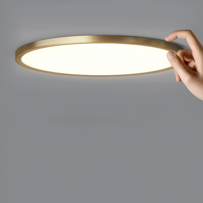 Ultracienka okrągła lampa sufitowa LED do salonu