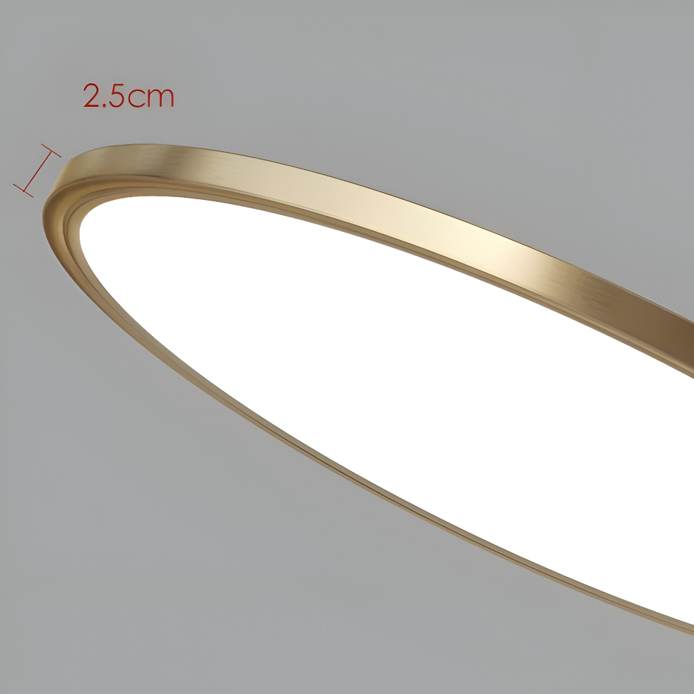 Ultracienka okrągła lampa sufitowa LED do salonu