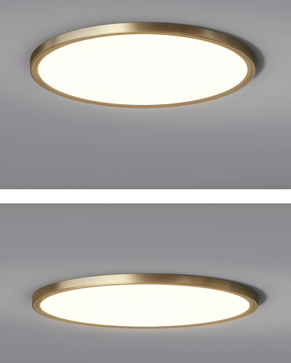 Ultracienka okrągła lampa sufitowa LED do salonu