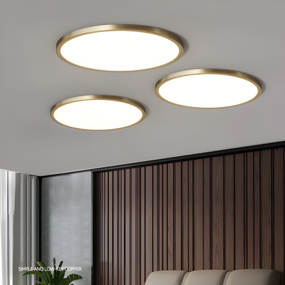 Ultracienka okrągła lampa sufitowa LED do salonu