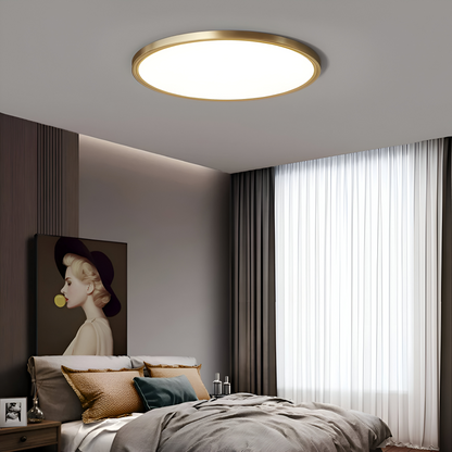 Ultracienka okrągła lampa sufitowa LED do salonu