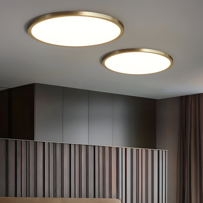 Ultracienka okrągła lampa sufitowa LED do salonu