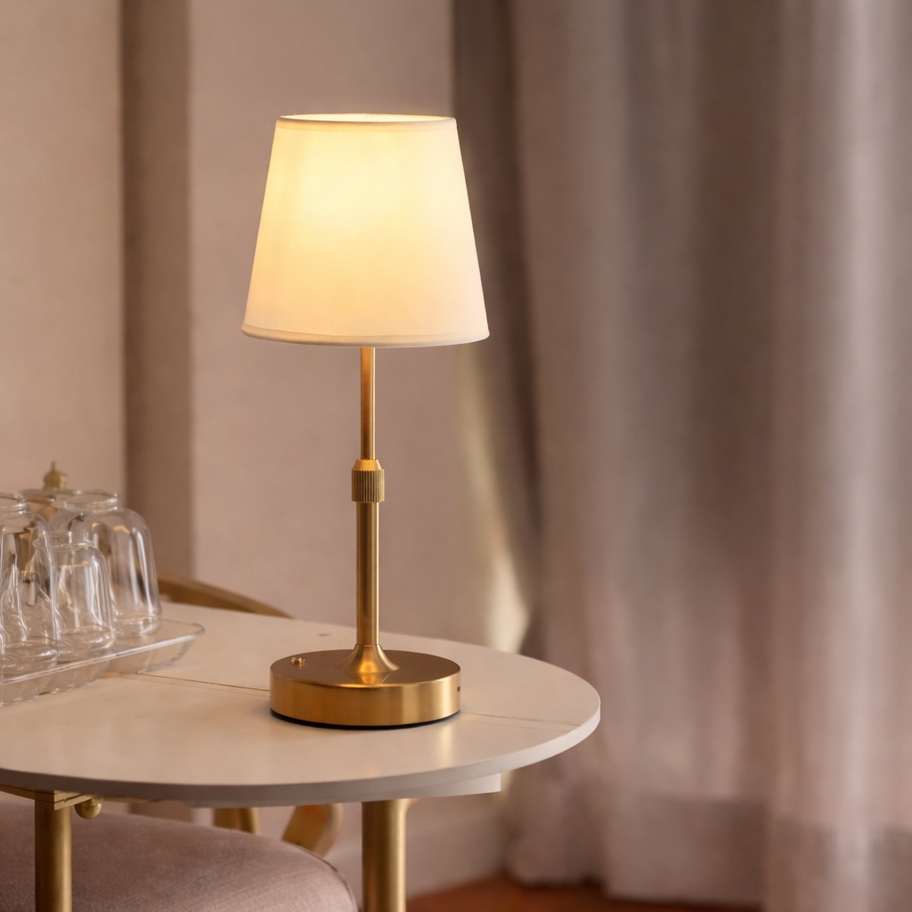 Ładowalna lampka stołowa LED w stylu retro