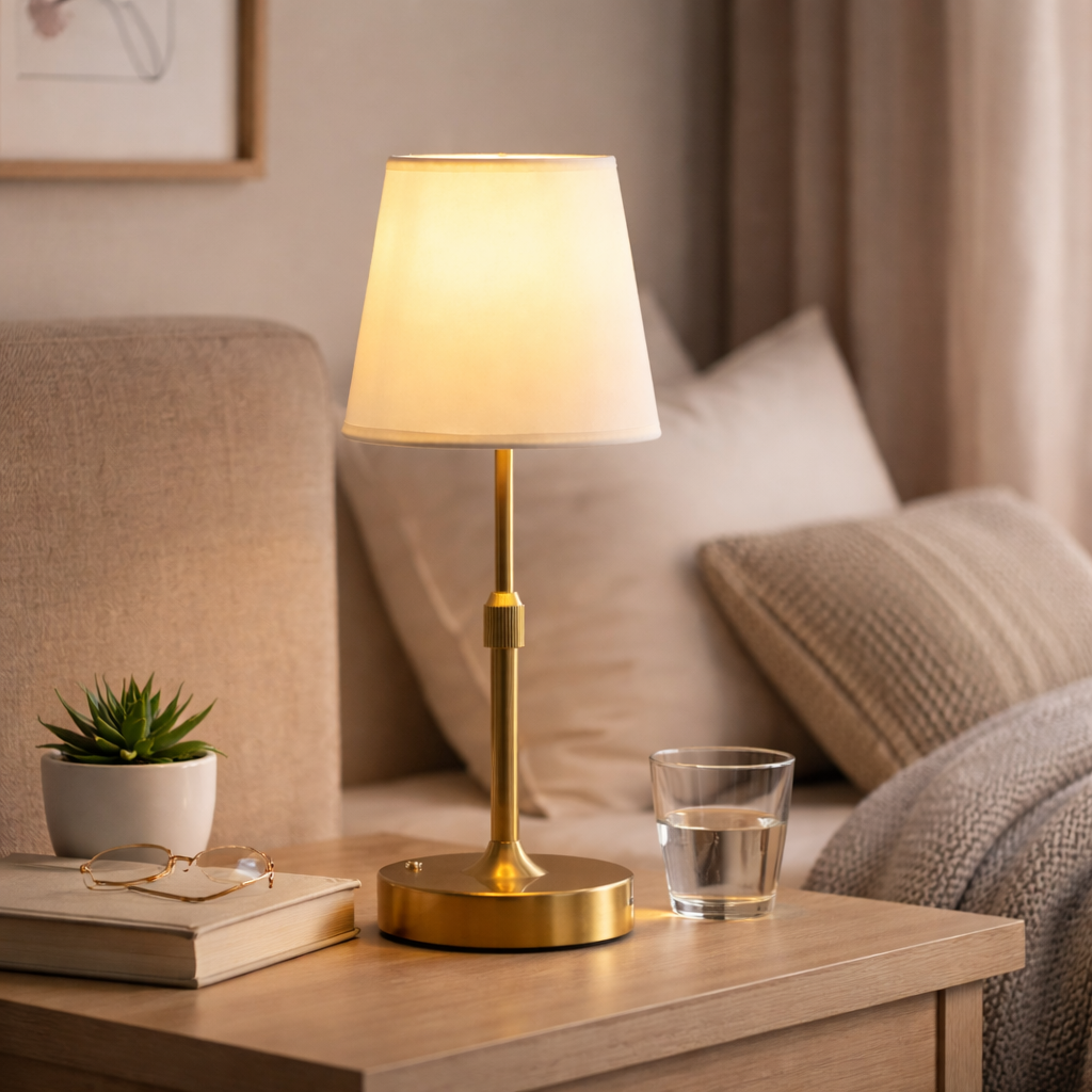 Ładowalna lampka stołowa LED w stylu retro