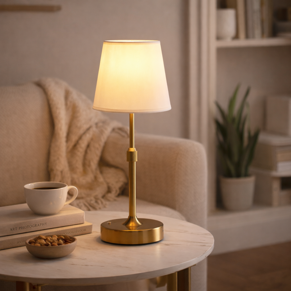 Ładowalna lampka stołowa LED w stylu retro