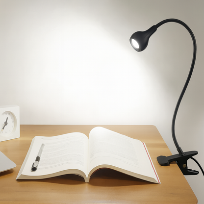 Lampa biurkowa LED z klipsem USB regulowana 360°