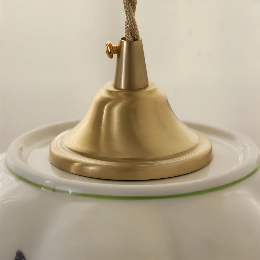 Ceramiczna lampa wisząca motyl LED do salonu