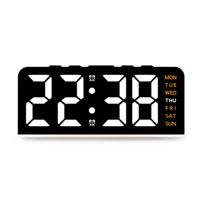 Cichy zegar LED na biurko do sypialni
