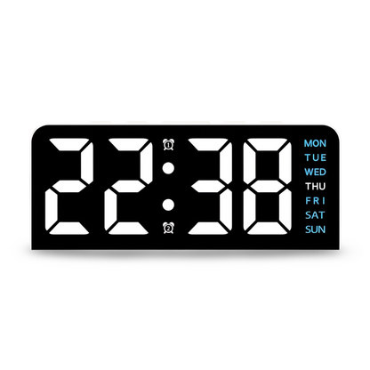 Cichy zegar LED na biurko do sypialni