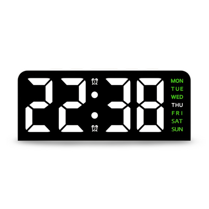 Cichy zegar LED na biurko do sypialni