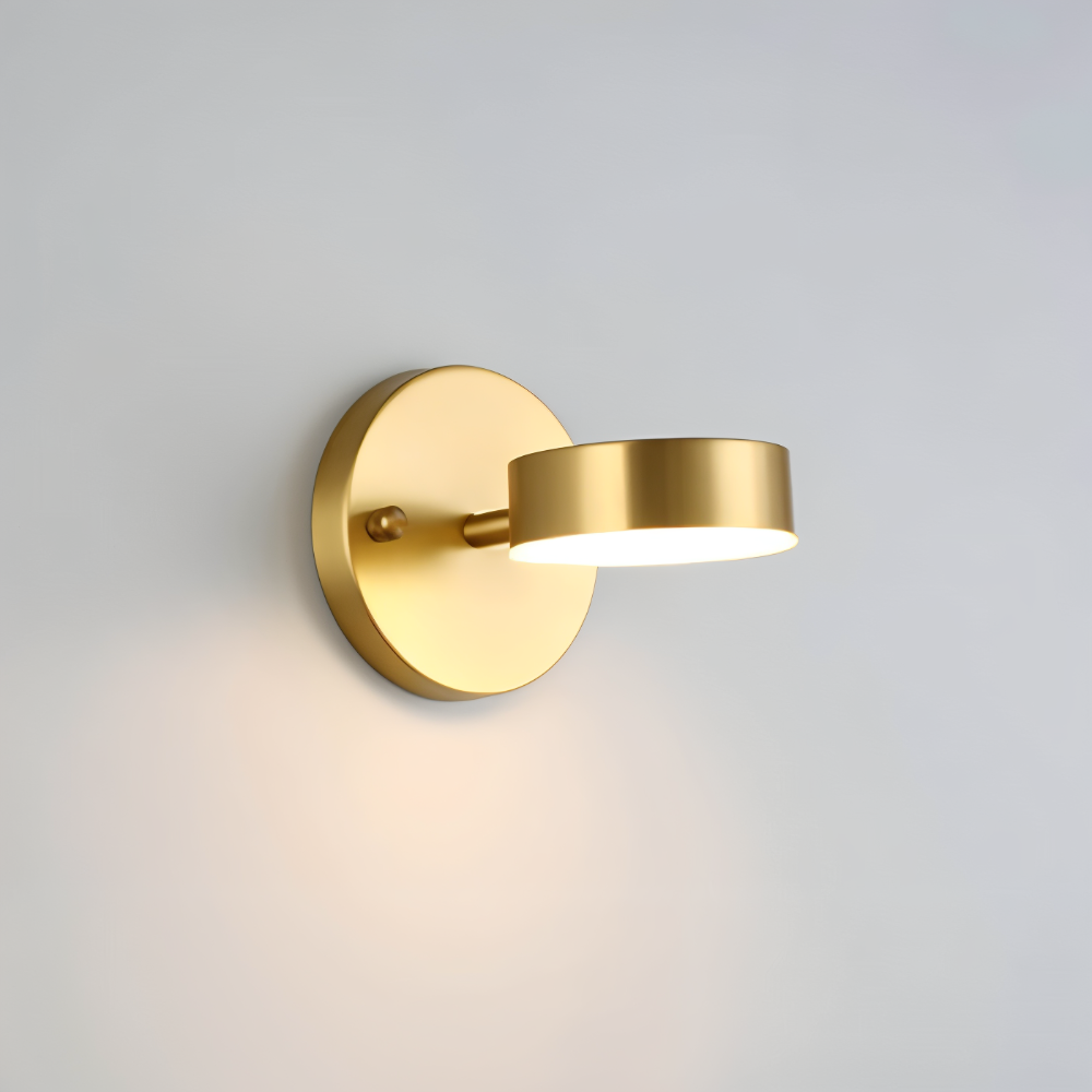 Cylindryczna lampa ścienna LED z żelaza do wnętrz