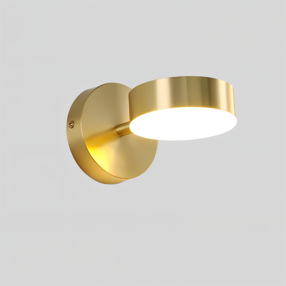Cylindryczna lampa ścienna LED z żelaza do wnętrz