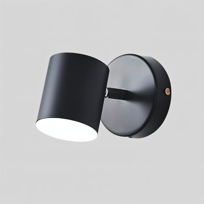 Cylindryczna lampa ścienna LED z żelaza do wnętrz
