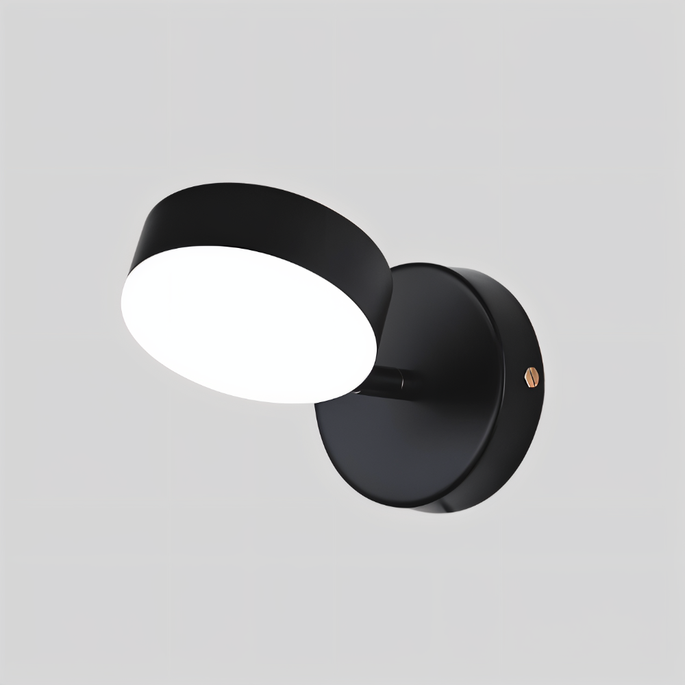 Cylindryczna lampa ścienna LED z żelaza do wnętrz