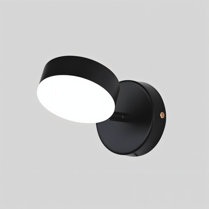 Cylindryczna lampa ścienna LED z żelaza do wnętrz