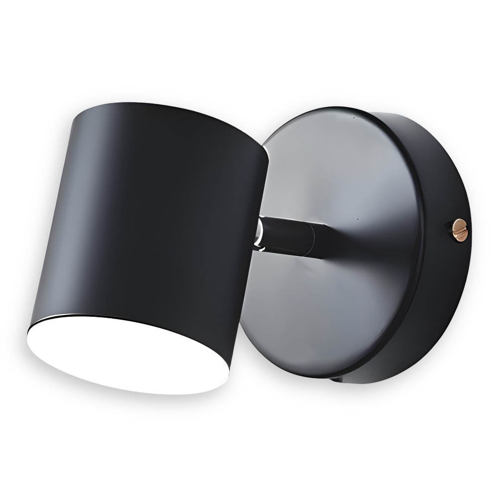 Cylindryczna lampa ścienna LED z żelaza do wnętrz