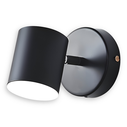 Cylindryczna lampa ścienna LED z żelaza do wnętrz