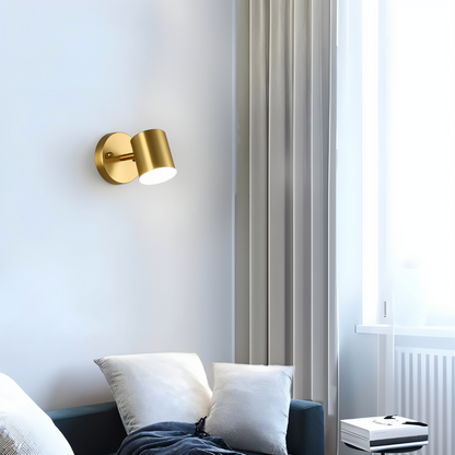 Cylindryczna lampa ścienna LED z żelaza do wnętrz
