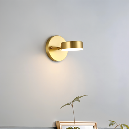 Cylindryczna lampa ścienna LED z żelaza do wnętrz