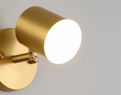 Cylindryczna lampa ścienna LED z żelaza do wnętrz