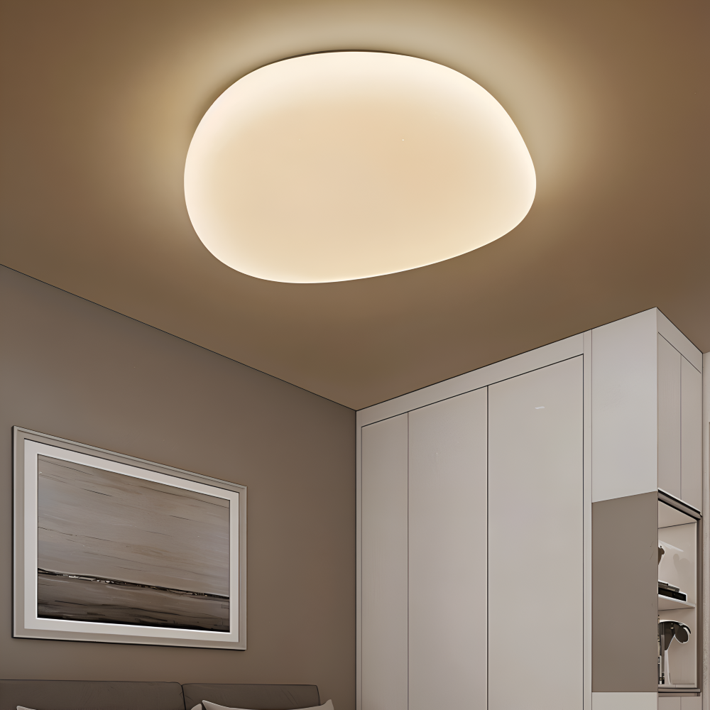 Lampa sufitowa LED z efektem kamyków ściemniana