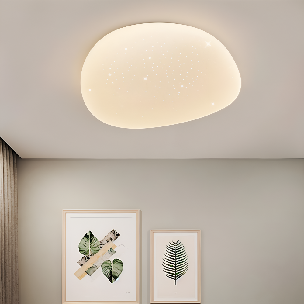 Lampa sufitowa LED z efektem kamyków ściemniana