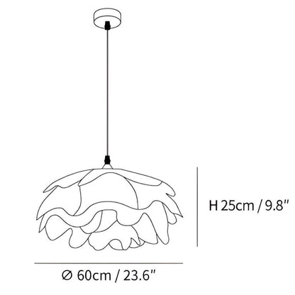 Lampa sufitowa kwiatowa LED do salonu i sypialni