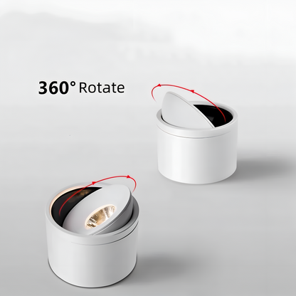 Spot LED sufitowy obrotowy 360° aluminiowy