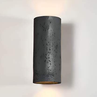 Cylindryczna lampa ścienna LED Wabi Sabi góra dół