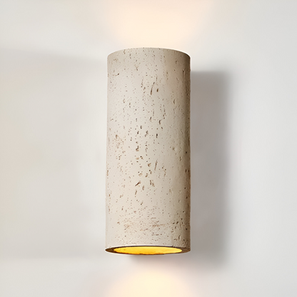 Cylindryczna lampa ścienna LED Wabi Sabi góra dół