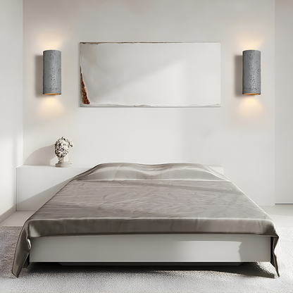 Cylindryczna lampa ścienna LED Wabi Sabi góra dół