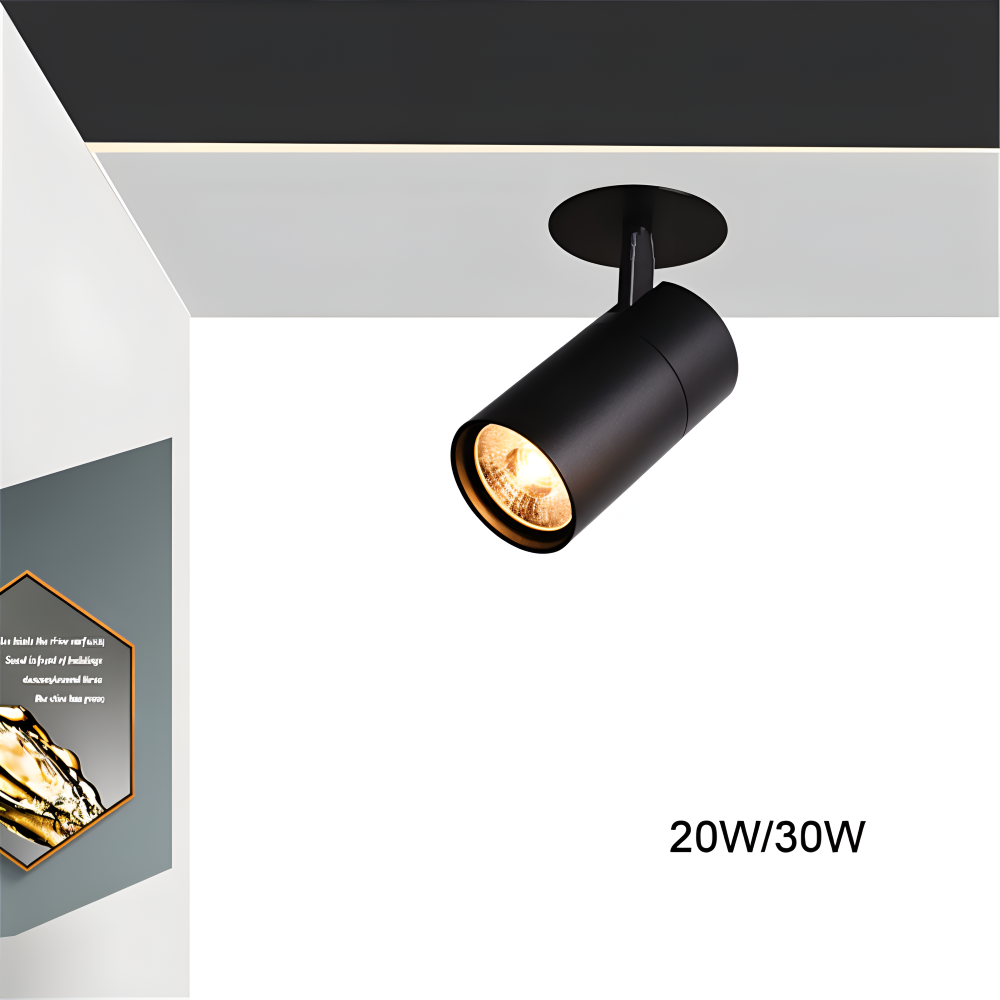 Wpuszczane spoty LED aluminiowe czarne i białe